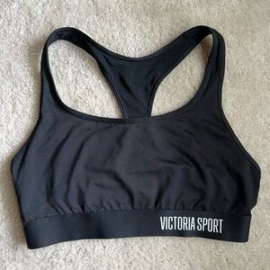 NWOT Victoria's Secret Black Sports Bra Medium